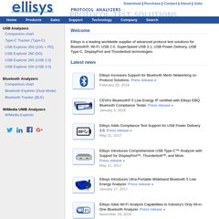 Ellisys - USB, Bluetooth and WiMedia Protocol Analyzers