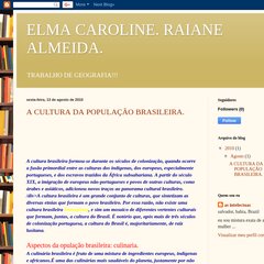 ELMA CAROLINE. RAIANE ALMEIDA.