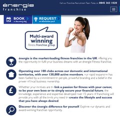 Award winning energie fitness club franchises