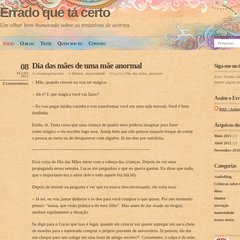 Errado que tá certo