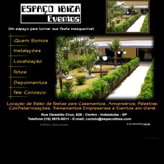 ...::: ESPA&Ccedil;O IBIZA - SUA FESTA NO MELHOR ESTILO! - TEL.: (19) 3875-0011 :::...