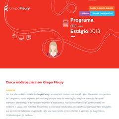 estagiogrupofleury.com.br O Programa, Áreas de atuação, Inscreva-se