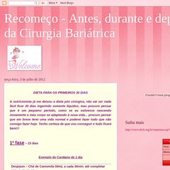 Recomeço - Antes, durante e depois da Cirurgia Bariátrica