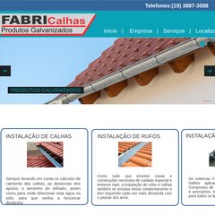 Fabricalha - calhas em Hortolândia Campinas rufos coifas em Hortolândia Campinas