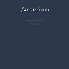 factorium - factorium - design and interactions