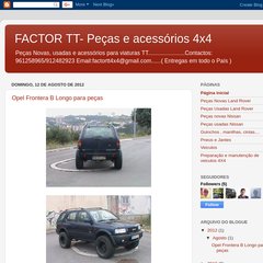 FACTOR TT- Peças e acessórios 4x4