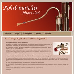 Www Fagottrohre De Hochwertige Fagottrohre Und Kontrafagottrohre
