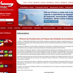  abrang&ecirc;ncia, estatuto, delegacias, FENAC - Federação Nacional de Cultura
