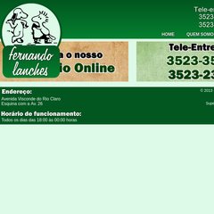 Fernando Lanches: Tele-entregas - 0800-7733536