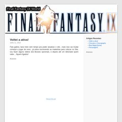 Final Fantasy9 World | Tudo Sobre Final Fantasy IX!