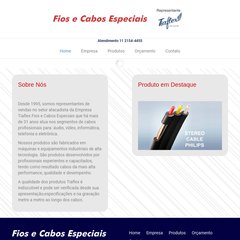 Fios e Cabos Especiais - Todos tipos de fios e cabos especializados