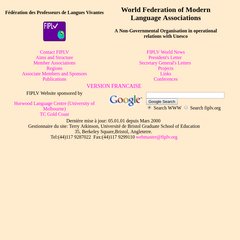 Welcome to the FIPLV pages - Bienvenu aux pages de la FIPLV