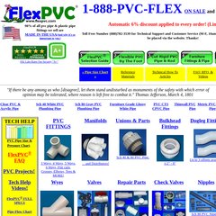 Buy flexible pvc pipe at FlexPVC.com PVC pipe, hose, tubing, pvc plastic pipe fittings