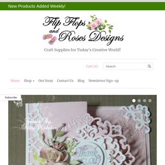 Scrapbooking Online Superstore Flip Flops and Roses Designs