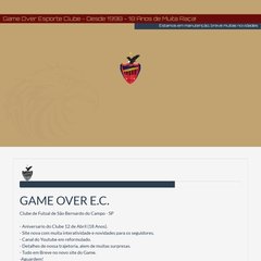 GAME OVER E.C. - Futuro e Passado Em Um Só Ideial!