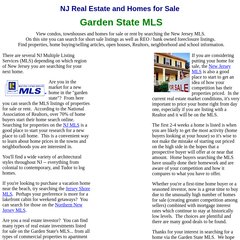 Www Garden State Mls Com Nj Real Estate And Homes For Sale