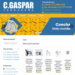 C.GASPAR FERRAGENS :: Ferramentas, Ferragens, M&aacute;quinas e muito mais.