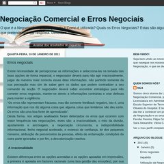 Negociação Comercial e Erros Negociais