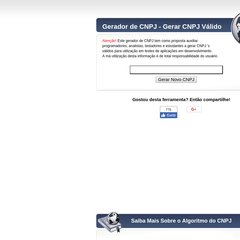 Gerador de CNPJ - Como Gerar CNPJ 's Válidos para Testes de Software
