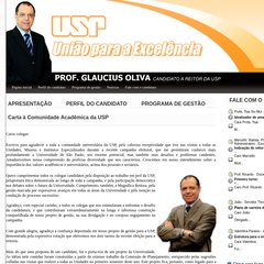 PROF. GLAUCIUS OLIVA A REITOR
