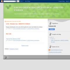 goeuniban.blogspot.com GOE - Primeiro Ano - DIREITO UNIBAN, 14:20, 0 comentários