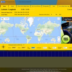 The Golden Hour Calculator / Sunrise and Sunset information for photographers