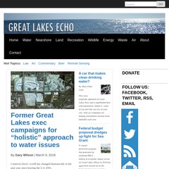greatlakesecho.org great lakes, environmental news, water levels