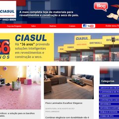 ..::CIASUL::..DIVISÓRIAS | FORROS | PISOS | PAINÉIS PARA MEZANINOS | PERSIANAS