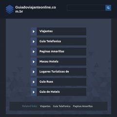 Guia do Viajante | Um Site com dicas de Viagens e lugares para Viajar