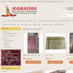 hamadan.com.br tapetes, restauração, locação de tapetes