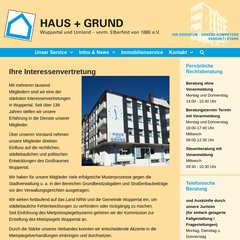 Www Hausundgrundwtal De Haus Grund Wuppertal Und Umland Vorm