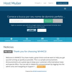 Hospedagem Muller - Carrinho de Compras