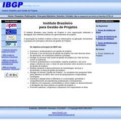 ...:: IBGP - Instituto Brasileiro para Gestão de Projetos ::...