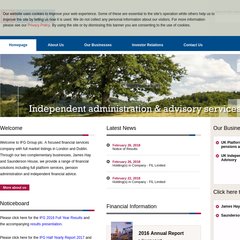 Welcome to IFG Group plc, internationally diverse financial services company with