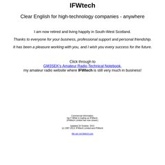 The IFWtech Technical Writing and Editing Service