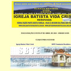 Igreja Batista Vida Cristã [ www.igrejabatistavidacrista.com.br ], Baptist Church