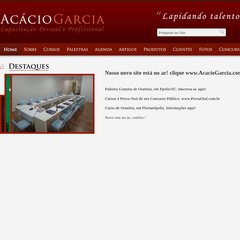 Acácio Garcia: Cursos de Oratória, Palestrante Motivacional, Vendas, Liderança, Comunicação