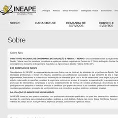  Cursos e Eventos, Banco de Talentos, Demanda de Serviço, Artigos Técnicos