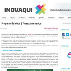Inovaqui - Tudo o que você precisa saber sobre Criatividade, Inovação e Design Research