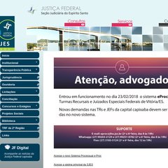 jfes.jus.br Consulta Processual, Autenticidade de Documentos, Plant&atilde;o Judici&aacute;rio
