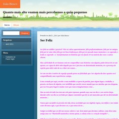 João Bosco | Quanto mais alto voamos mais percebemos o quão pequenos somos…..