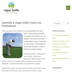 Como Jogar Golfe