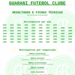 GUARANI: Resultados e fichas t&eacute;cnicas