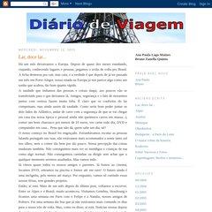 Diário de Viagem