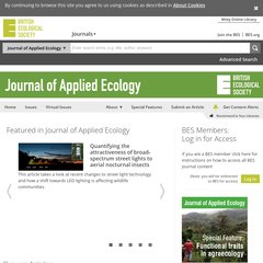 Home - Journal of Applied Ecology