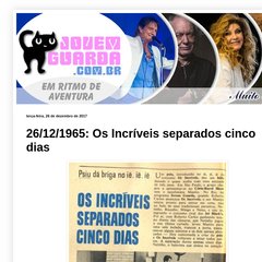 JOVEM GUARDA - Muito mais que um site oficial!