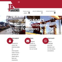 jrandaimes.com.br JrAndaimes- Aluguel de andaimes, Technip, CESAN / Ética construtora