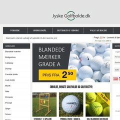 www.Jyskegolfbolde.dk - DK`s største udvalg billige søbolde