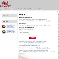 www.Kmmgusa-teamwear.com - Kia Motors Home