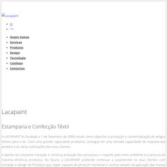 lacapaint.com Apresentação, O que fazemos, Produtos